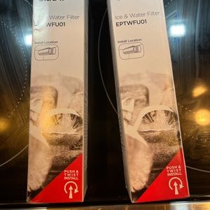 Two Frigidaire ice & water filter EPTWFU01